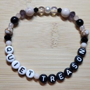 Fornight- Taylor Swift Inspired Lyrics Bracelet- "Quiet Treason"